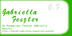 gabriella feszler business card